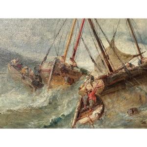 Verniet Boat In The Storm