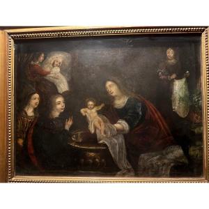 Nativity Copper Painting 