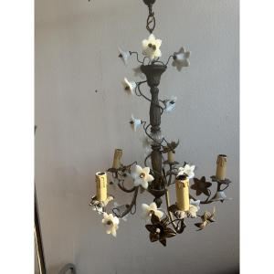 Opaline Flower Chandelier