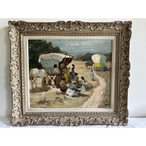 Oil On Canvas By Dyf