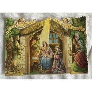 Christmas Nativity Scene In Alsace