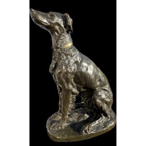 Bronze Borzoi Dog