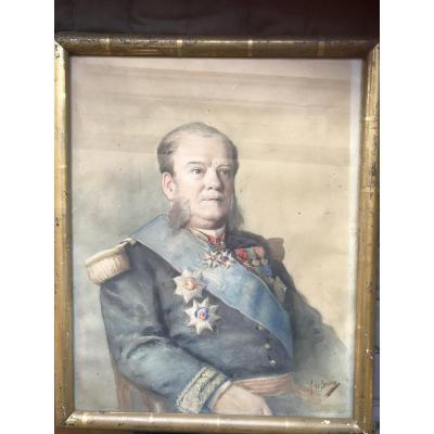 Portrait Of The Beloved Vice Admiral Painted By Alexis Louis De Broca