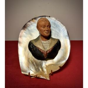 Needle Holder Representing A Fisherman - Dieppe 20th Century 