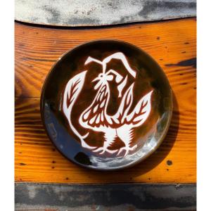 Plate Depicting A Rooster - Jean Lurçat Sant Vicens 