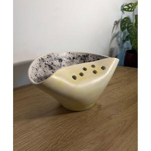 Mado Jolain (1921-2019) Glazed Ceramic Bowl / Pique-fleur Circa 1960