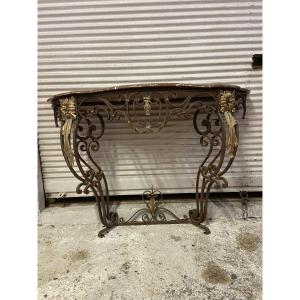 Wrought Iron Console
