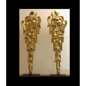 Pair Of Large Venetian Ornaments Early Eighteenth
