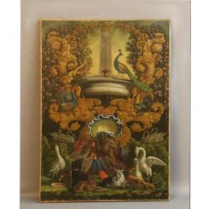 Allegory Of La Fontaine's Fables Circa 1780