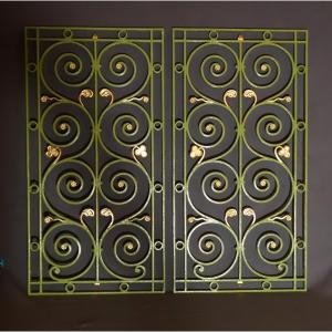 Pair Of Small Neo-gothic Grilles 1830