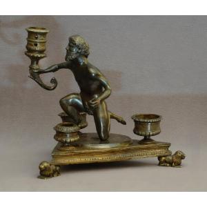 Rare Writing Desk With A Crouching Satyr, Circa 1480