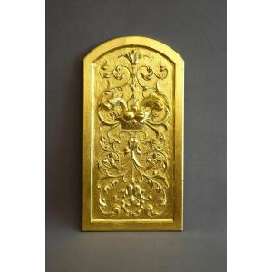 Gilded Carved Panel Renaissance 19th Century