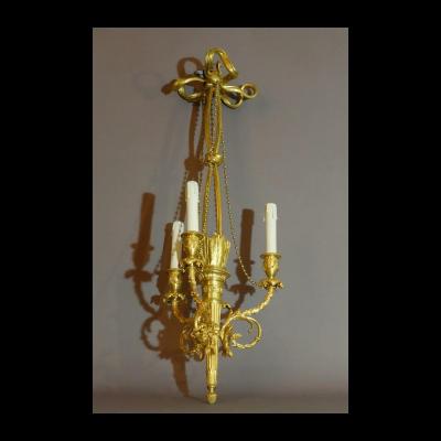 Little Chandelier Louis XVI End XIXth Beginning XXth