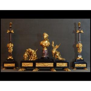 Important Furniture Monument Of XIXth Cynegetic Trophies