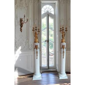 Pair Of Louis XVI Style Columns 