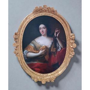 French School, 18th Century: Portrait Of Louise Bénédicte De Bourbon