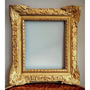 Louis XIV Period Frame, Gilded With Gold Leaf