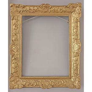 Louis XIV Period Frame, Gilded With Gold Leaf