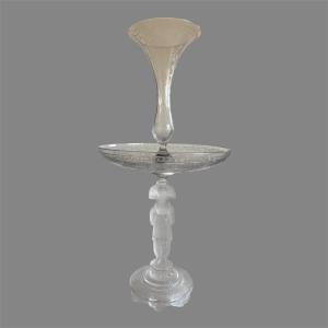 Particularly Baccarat Geisha Crystal Table Circa 1900
