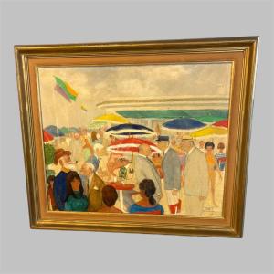 Paintings William Siss Scene Of Deauville