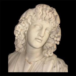 Bust, Marble, Melpomene, Italy, Circa 1885 