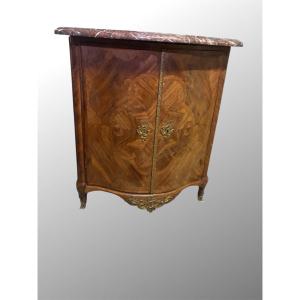 Louis XV Corner Cabinet In Rosewood - Stamped François Garnier - 18th Century