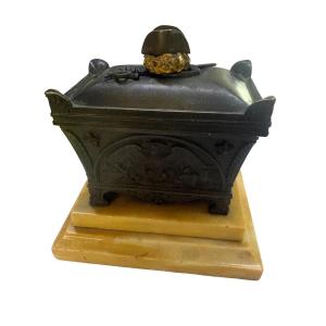 Bronze Inkwell Depicting Napoleon's Tomb