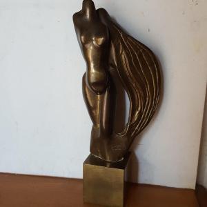 Camille Garbell Bronze: Draped Woman