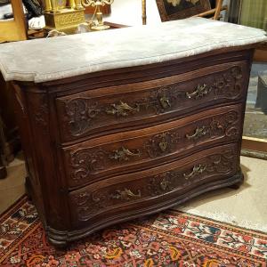 18th Century Wood Paneled Chest Of Drawers