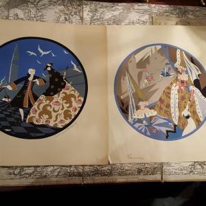 Art Deco: Edouard Halouze: 2 Stencils