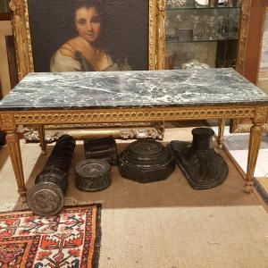 Louis XVI Style Coffee Table In Giltwood