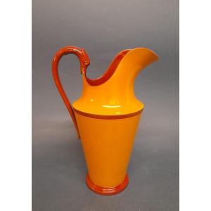 Sarreguemines, Carmelite Earth Jug, Yellow Slip