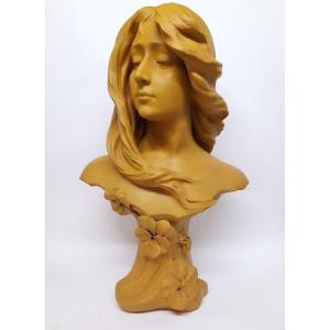 Sarreguemines, Ranieri, Saint-maurice, Terracotta, Art Nouveau, Bust