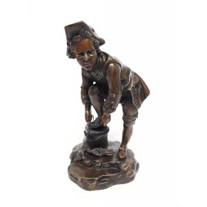 Sport, Bronze, Skater, Ice Skates