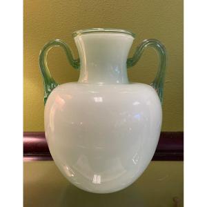 Veronese Glass Vase Italy 1940 Venini Murano
