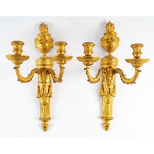 A Pair Of Wall - Lights In Louis XVI Style.