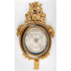 A Louis XVI Period (1774 - 1793) Barometer.