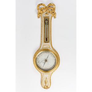 A Louis XVI Period (1774 - 1793) Barometer - Thermometer.