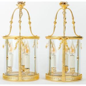 A Pair Of Lanterns In Louis XVI Style.