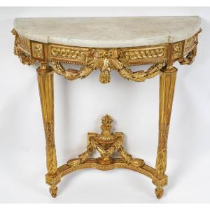 A Napoleon III Period (1848 - 1870) Console Table.