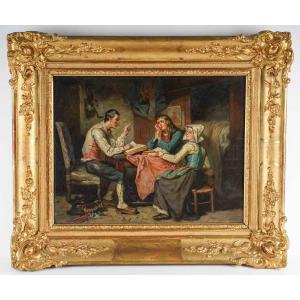 Breton Interior Scene.