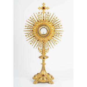 Monstrance, Napoleon III Period (1848-1870), 19th Century.