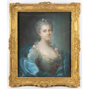 Portrait Of ‘the Marquise De Lage’, Louis XV Period (1724–1774). 18th Century.