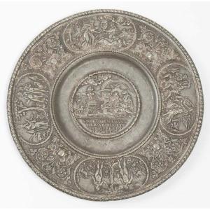 Paten Decorated In Relief.