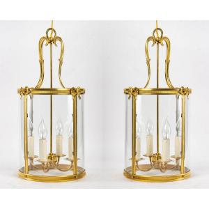 A Pair Of Lanterns In Louis XVI Style.