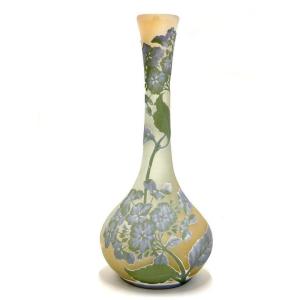 Emile Gallé Art Nouveau Vase “hydrangea”