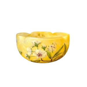 Daum Nancy Quadrilobed Cup "apple Blossoms"