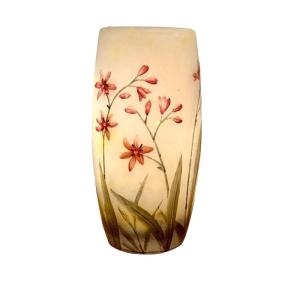 Daum Nancy Vase "lily Of The Cafres"