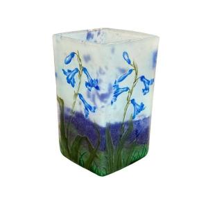 Daum Nancy Vase "with Gentians"