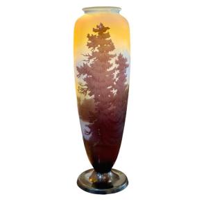 Emile Gallé Vase "alpine Landscape"